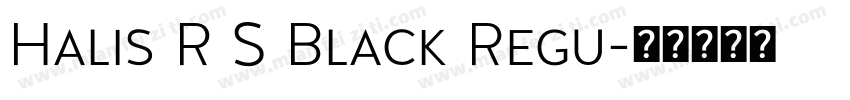 Halis R S Black Regu字体转换